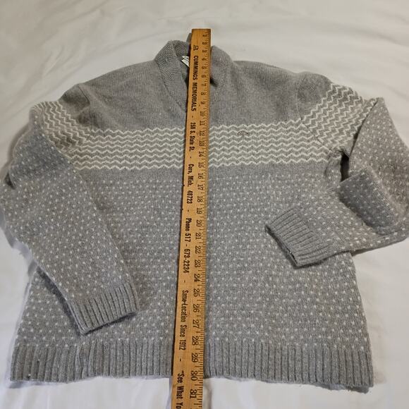 VTG Lacoste Men's Wool/Cashmere/Rabbit Sweater Grey V Neck (READ DESCRIPTION) - Picture 7 of 13